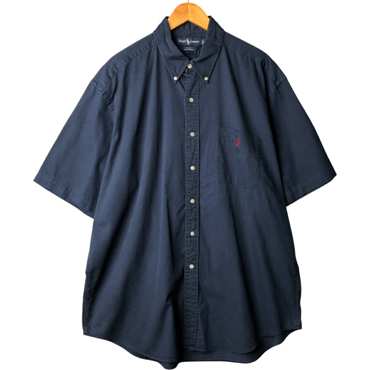 古着 ラルフローレン Ralph Lauren BLAKE 半袖 ボタンダウンシャツ メンズXL相当 /eaa567945 【中古】 【250720】