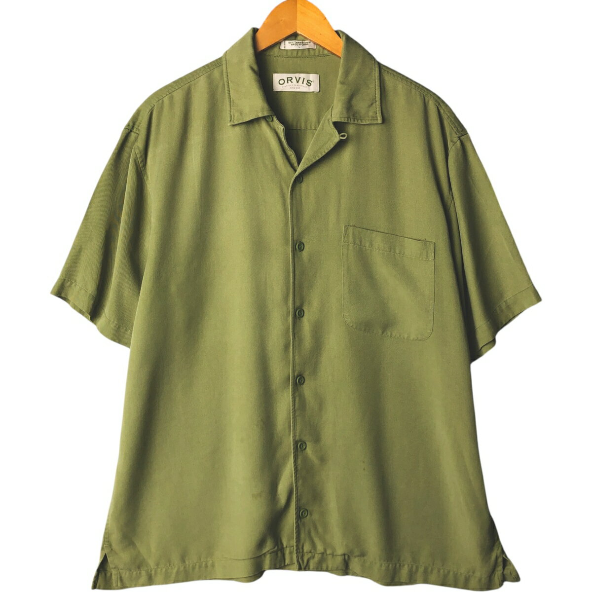 USA製 ORVIS オービス ラガーシャツ ポロシャツ カットソー トップス 90'S ORVIS L/S SWEAT POLO SHIRTS（オービス 長袖 スウェット