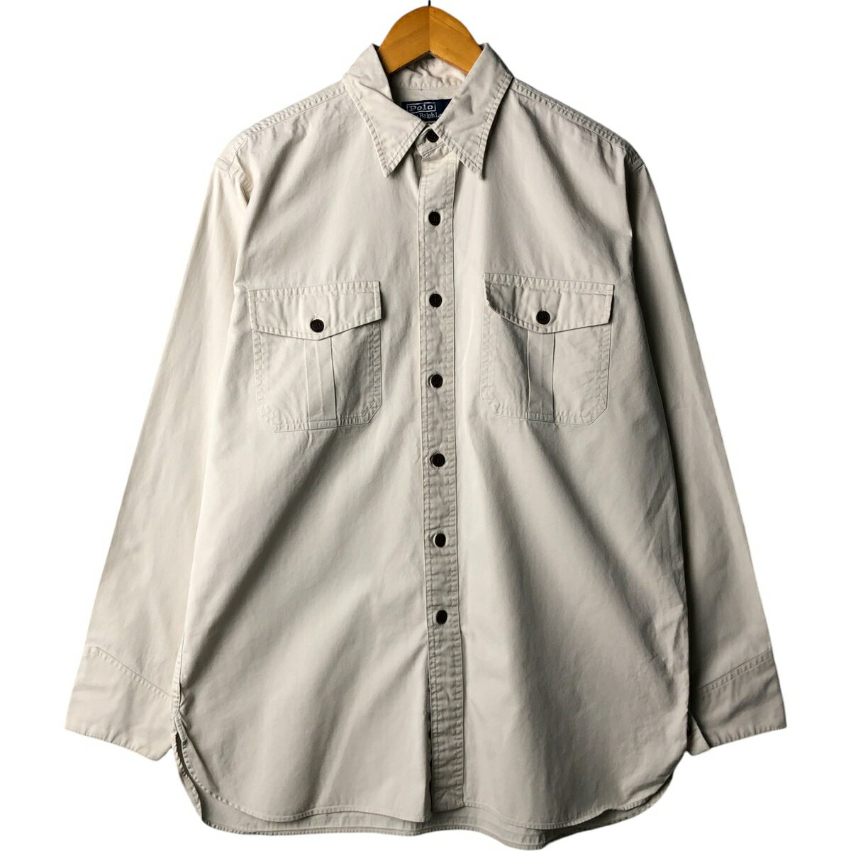 乐天商城 - 古着 ラルフローレン Ralph Lauren POLO by Ralph Lauren TOBIAS 長袖 コットンシャツ /eaa568421 【中古】 【250726】 【SS2606_10