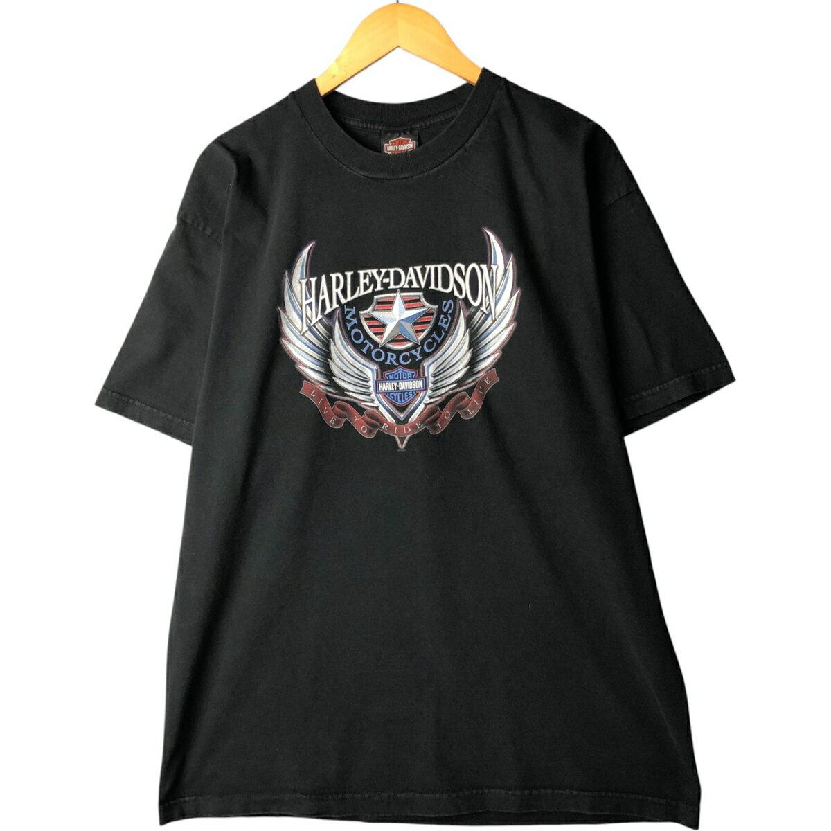 樂天商城 - 古着 00'S ハーレーダビッドソン Harley-Davidson モーターサイクル バイクTシャツ USA製 メンズXL相当 /eaa568533 【中古】 【250811】