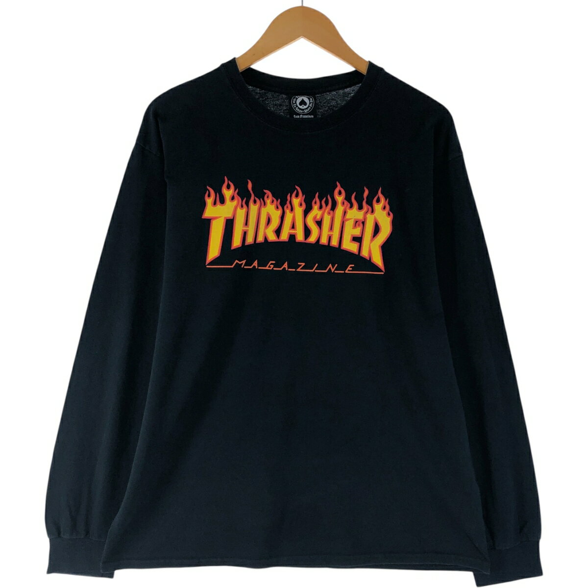 古着 スラッシャー THRASHER ファイヤーパターン ロングTシャツ ロンT メンズL相当 /eaa568687 【中古】 【250801】 【ss2601_10】