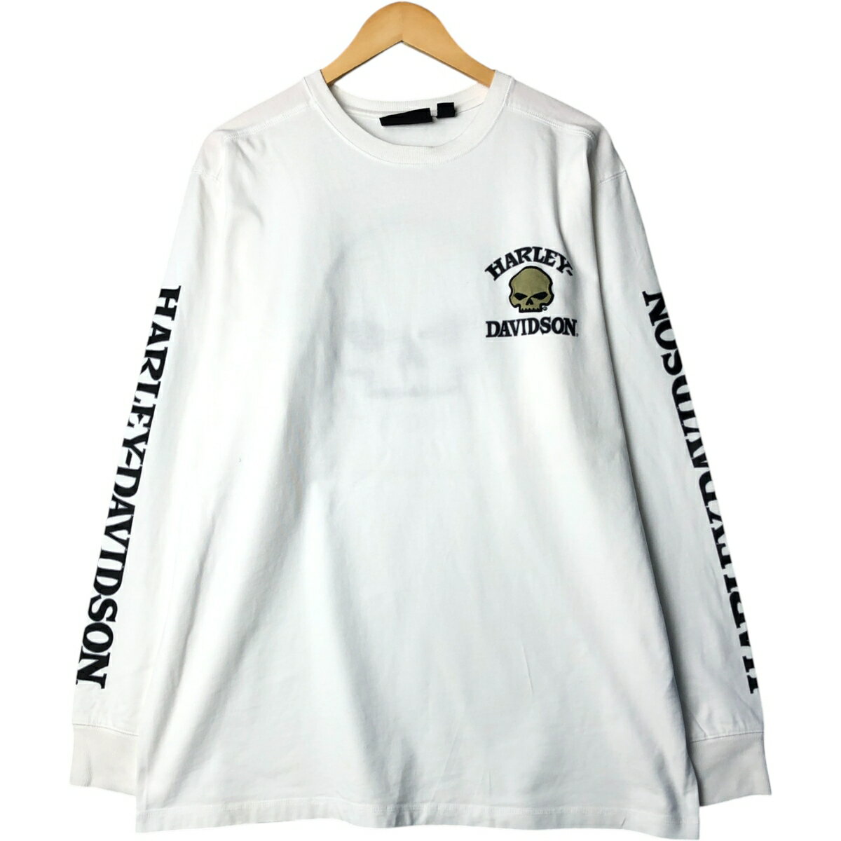 Rakuten - 古着 ハーレーダビッドソン Harley-Davidson ドクロ柄 スカル柄 モーターサイクル バイクTシャツ メンズXL相当 /eaa568696 【中古】 【250808】 【SS2606_30