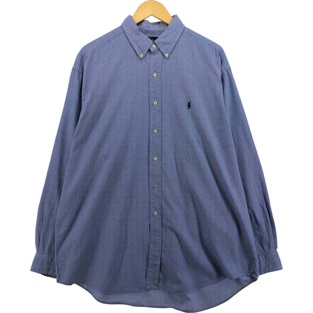 樂天商城 - 古着 ラルフローレン Ralph Lauren BLAKE 長袖 ボタンダウンチェックシャツ メンズXL相当 /eaa568732 【中古】 【250717】 【SS2603_10】
