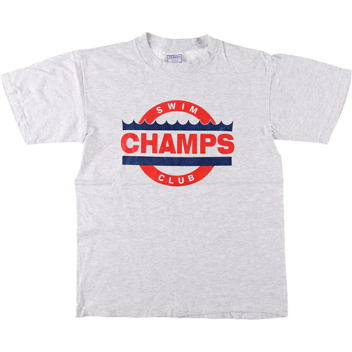 古着 90'S オールスポーツ All Sport プリントTシャツ USA製 メンズM相当 ヴィンテージ /eaa568795 【中古】 【250726】 【SS2603_30】 グレー系 春夏秋