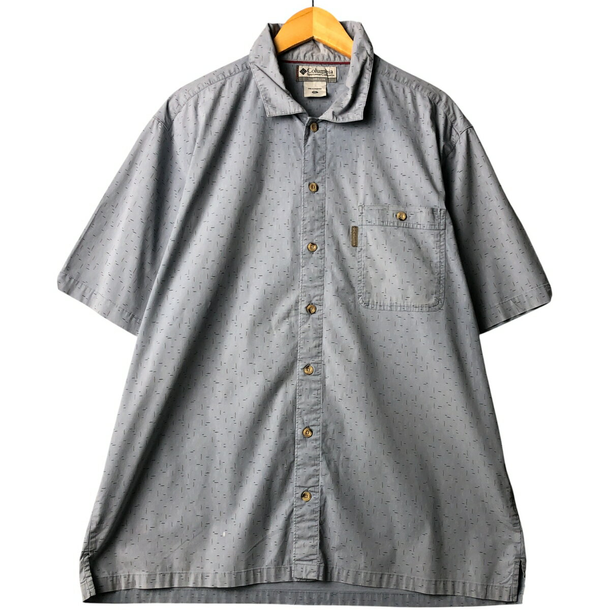 古着 コロンビア Columbia 総柄 半袖 コットンシャツ ボックスシャツ メンズXL相当 /eaa568968   【SS2606_30