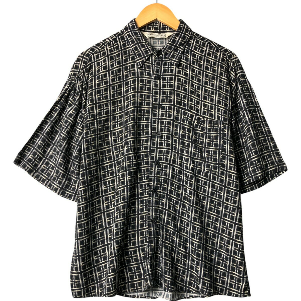 古着 ~80'S EXECUTIVE CLUB 半袖 チェックシャツ メンズM相当 ヴィンテージ /eaa568969   【SS2606_30