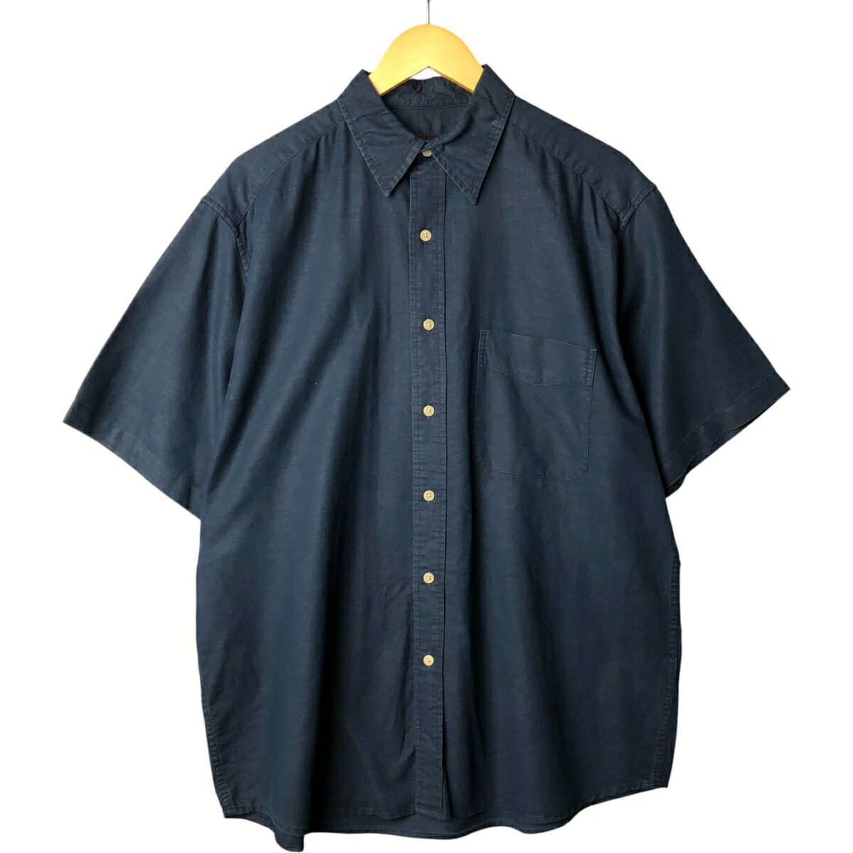 古着 エディーバウアー Eddie Bauer 半袖 リネンシャツ メンズM相当 /eaa568977   【SS2606_30