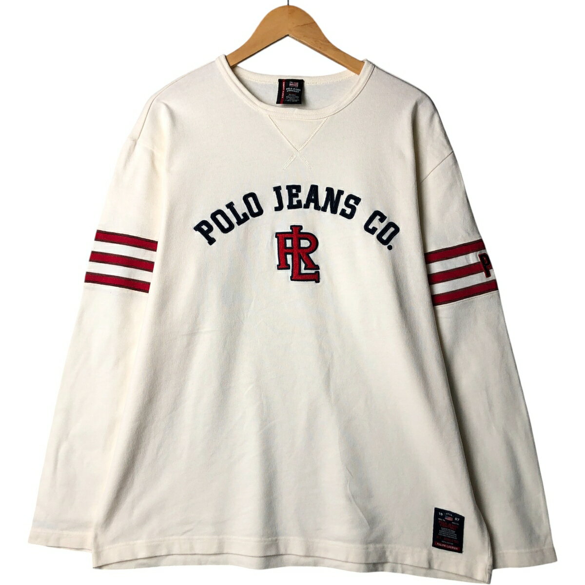 古着 ラルフローレン Ralph Lauren POLO JEANS COMPANY ロングTシャツ ロンT メンズM相当 /eaa568981 【中古】 【250721】 【SS2512_10】