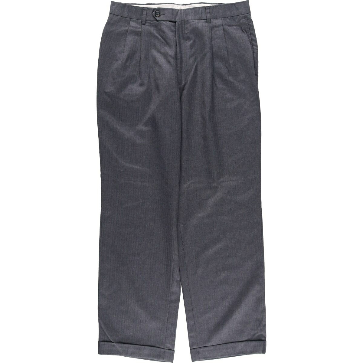 Rakuten - 古着 00'S~ ノーティカ NAUTICA ツータック ウールパンツ スラックス メンズw33相当 /eaa569075 【中古】 【260129】 グレー系 春夏秋冬