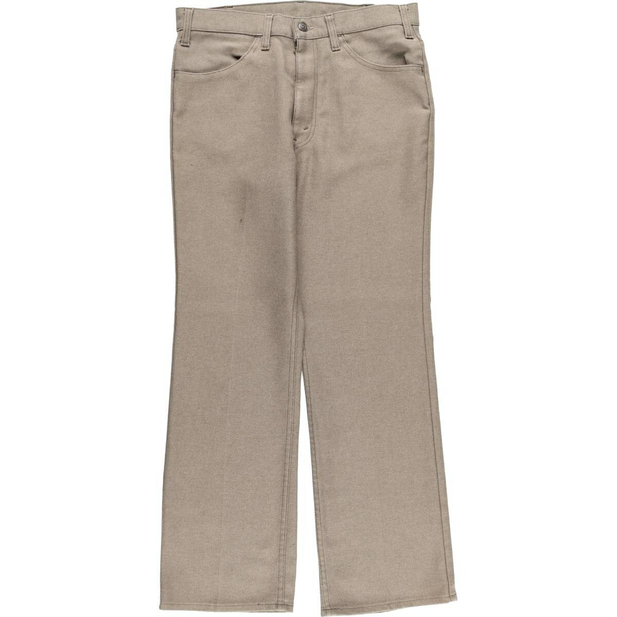 商品詳細 ブランド・Levi's・リーバイス・ 特徴・薄手・ヴィンテージ・ジッパーフライ・ロケット42TALONジップ・ モデル/形状・STA-PREST スタプレ 10517-9125・フレアパンツ・ 素材・不明・ 色・チャコール・ブラウン系 茶色・ 柄・無地・ 生産国・不明・ 年代・80年代・ サイズ・メンズw34・表記サイズ:W34L29・ウエスト:88cm・股上:31cm・股下:73cm・もも周り:60cm・裾周り:48cm・ コンディション・C・ カテゴリ・メンズ・ボトムス・ロングパンツ・スラックス・プリーツパンツ・ 商品番号・eaa569083・ 取扱店・・ スタッフコメントローズトープに近い色味になっております。品質表記タグに素材・生産国未記載の為、不明になっておりますLevi's STA-PREST スタプレ 10517-9125 フレアパンツ / メンズw34 / 商品番号 eaa569083 USEDですので使用感などございますが、まだまだご愛用していただけます。 古着という事をご理解の上ご注文よろしくお願いします。 【状態追記】 ●前、前立てに擦れ ●前、両腿・両膝に汚れ ●前後、両ポケット内側に汚れ※状態は当社独自の基準です。 着用感表記サイズウエスト股上股下もも周り裾周り メンズw34W34L29(※着用感、表記サイズは目安です。)88cm31cm73cm60cm48cm ※測定値の若干の誤差はご了承下さい。サイズガイドはこちら ブランドLevi'sリーバイス 特徴薄手 / ヴィンテージ / ジッパーフライ / ロケット42TALONジップモデル/形状STA-PREST スタプレ 10517-9125 / フレアパンツ素材不明色チャコール / ブラウン系 茶色柄無地生産国不明年代80年代カテゴリスラックス・プリーツパンツ商品番号eaa569083取扱店　　 ローズトープに近い色味になっております。品質表記タグに素材・生産国未記載の為、不明になっておりますリーバイスの他の商品を見るスラックス・プリーツパンツの他の商品を見る