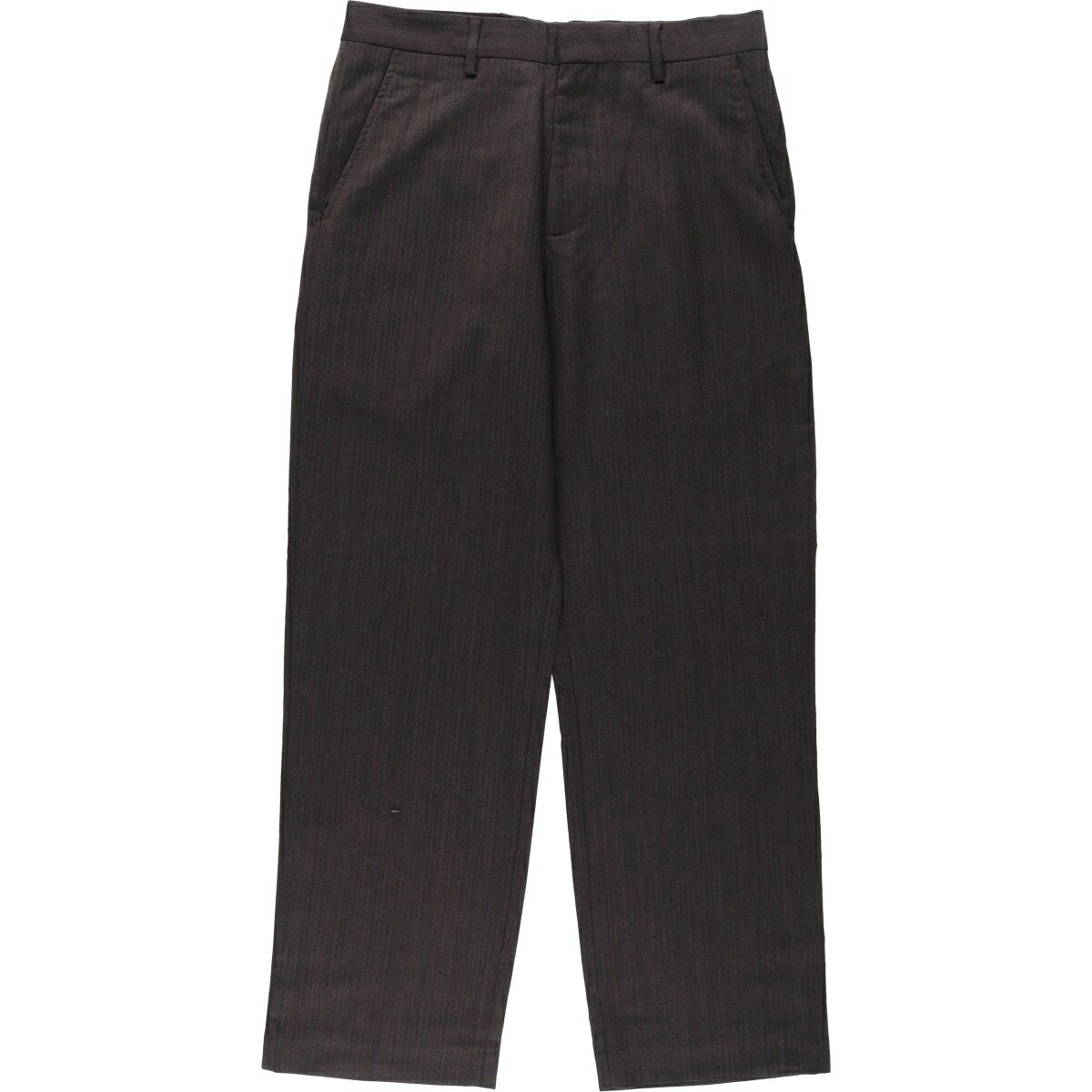 古着 バナナリパブリック BANANA REPUBLIC STRAIGHT FIT ヘリンボーン スラックスパンツ メンズw31相当 /eaa569210   ブラウン系 春夏秋冬