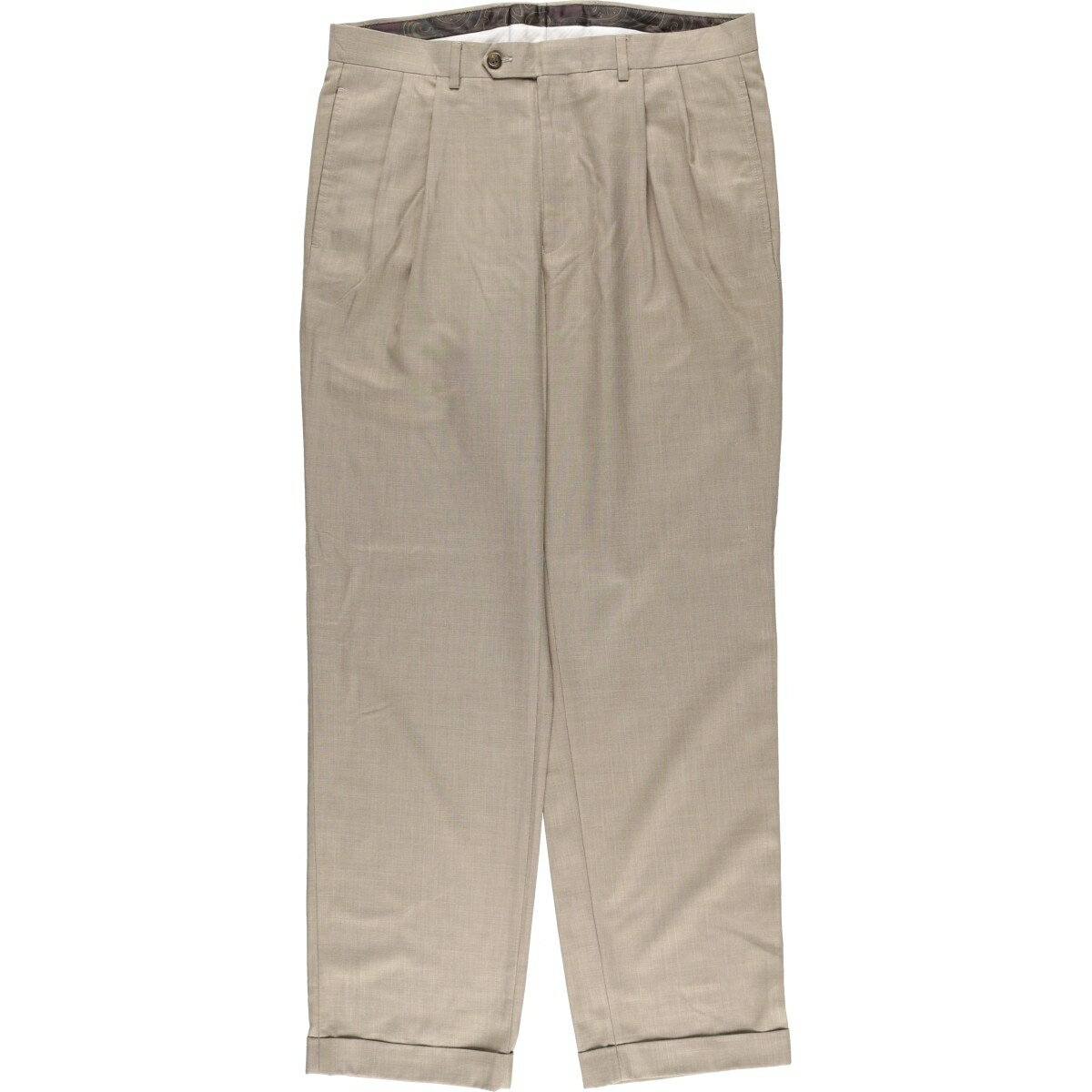 Rakuten - 古着 ラルフローレン Ralph Lauren POLO RALPH LAUREN ツータック スラックスパンツ メンズw35相当 /eaa569270 【中古】 【251117】 ベージュ系 春夏秋冬