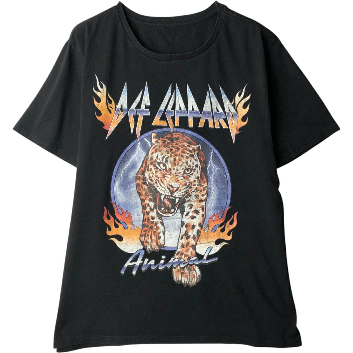 樂天商城 - 古着 DEF LEPPARD デフレパード レオパード柄 ヒョウ柄 バンドTシャツ バンT メンズL相当 /eaa569344 【中古】 【260403】