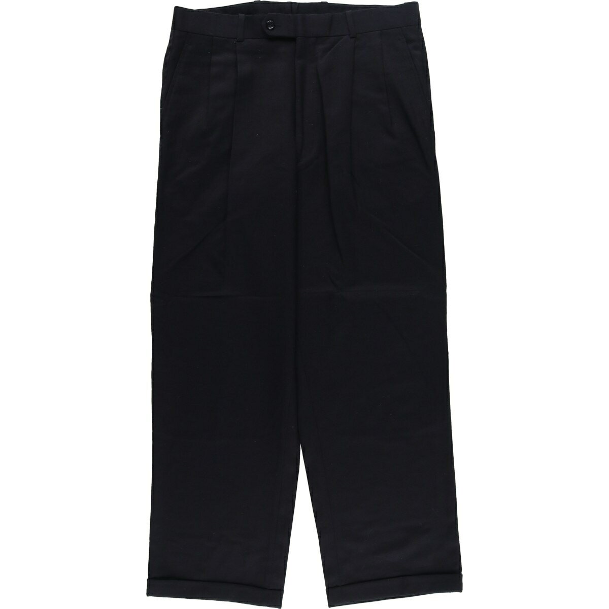 古着 Today'sMan TM CLASSIC COLLECTION ツータック ウールパンツ スラックス メンズw35相当 /eaa56945..