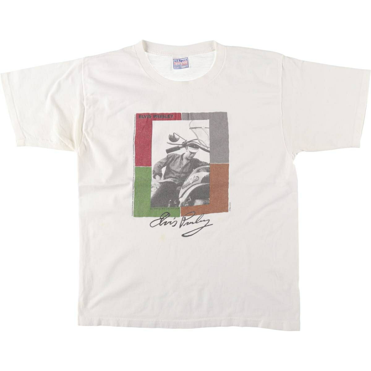 古着 ELVIS PRESLEY エルヴィスプレスリー バンドTシャツ バンT メンズXL相当/eaa627697 中古・古着通販】アーティストTシャツ (アーティストTシャツ) ELVIS