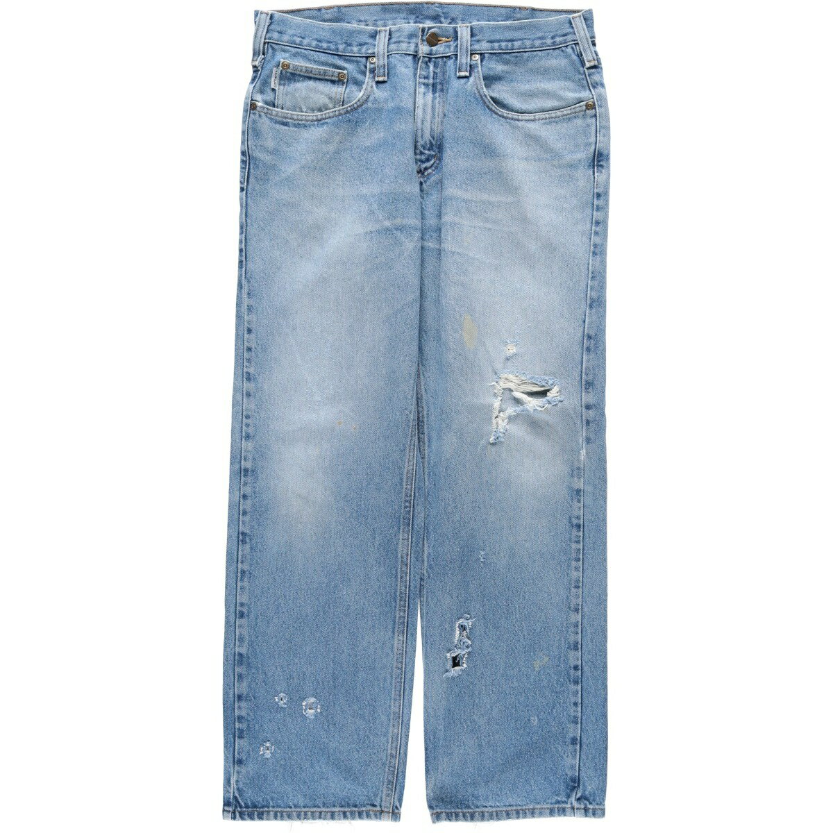 樂天商城 - 古着 カーハート Carhartt テーパードデニムパンツ メンズw35相当 /eaa569624 【中古】 【260405】 ブルー系 春夏秋冬