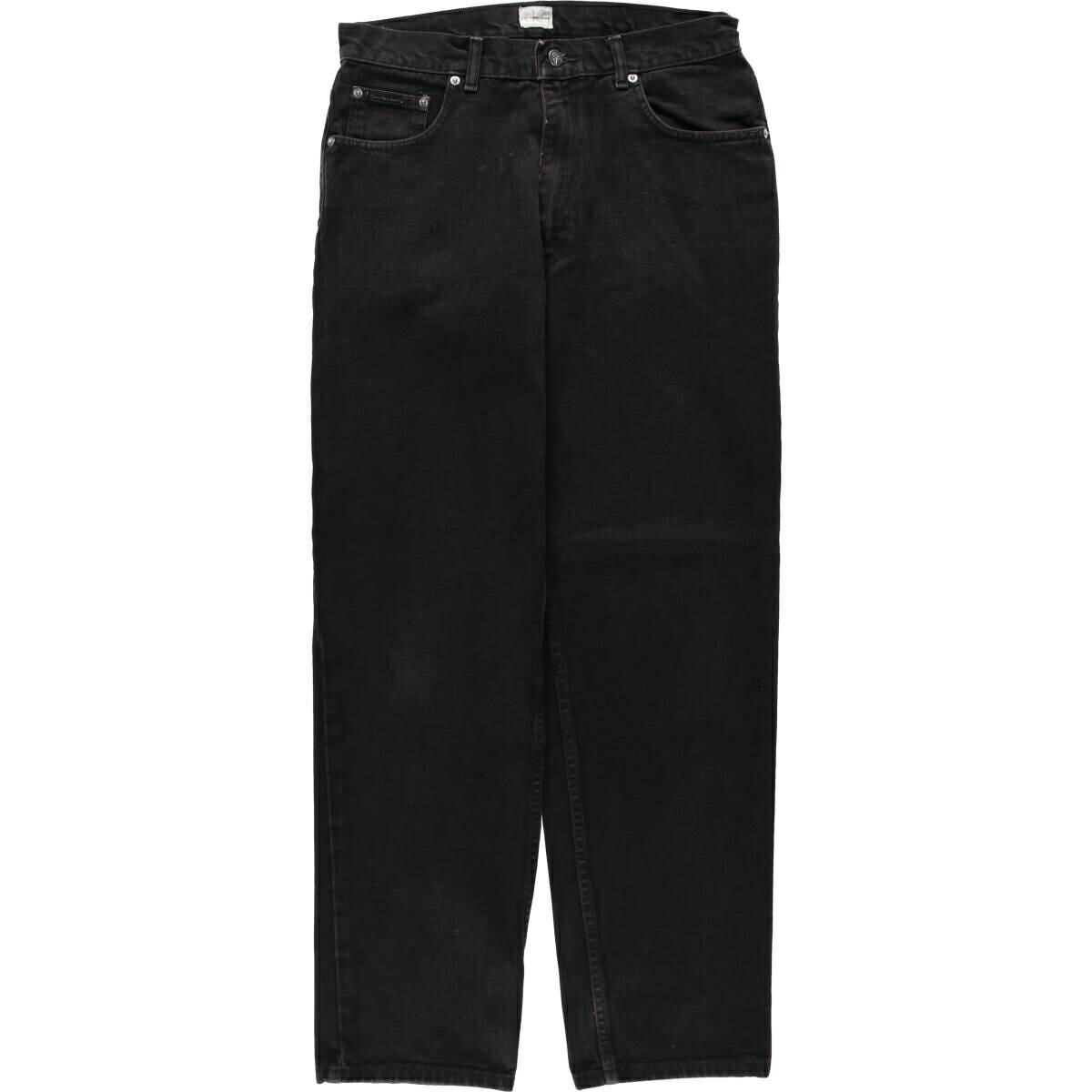樂天商城 - 古着 90~00'S カルバンクライン Calvin klein JEANS ブラックデニム テーパードデニムパンツ メンズw32相当 ヴィンテージ /eaa569755 【中古】 【260403】