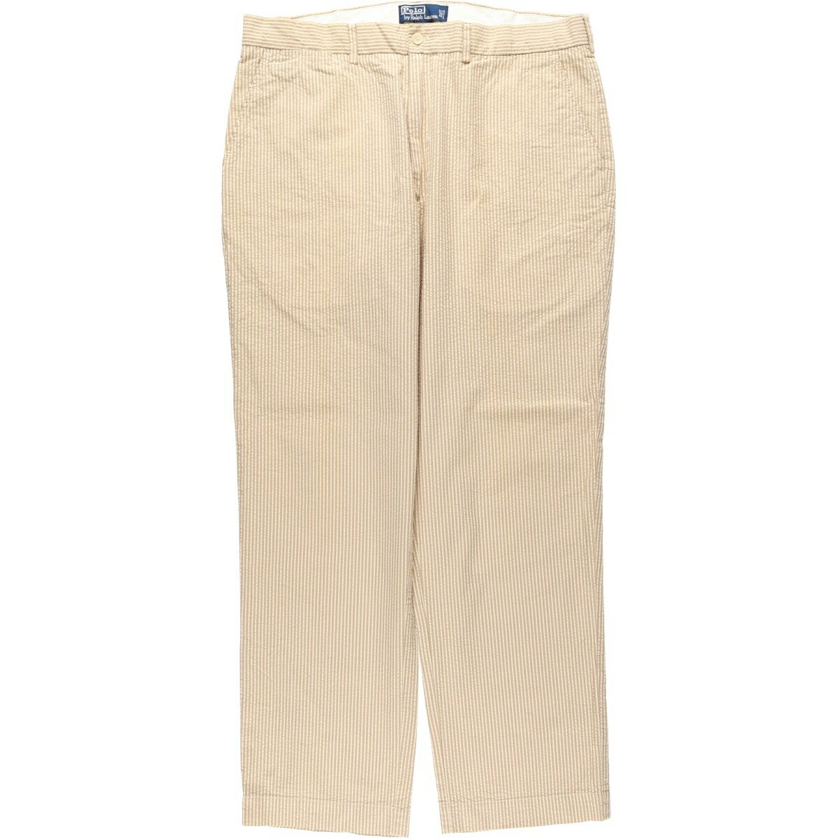 樂天商城 - 古着 ラルフローレン Ralph Lauren POLO by Ralph Lauren シアサッカー ストライプ柄 スラックスパンツ メンズw37相当 /eaa569822 【中古】 【260407】