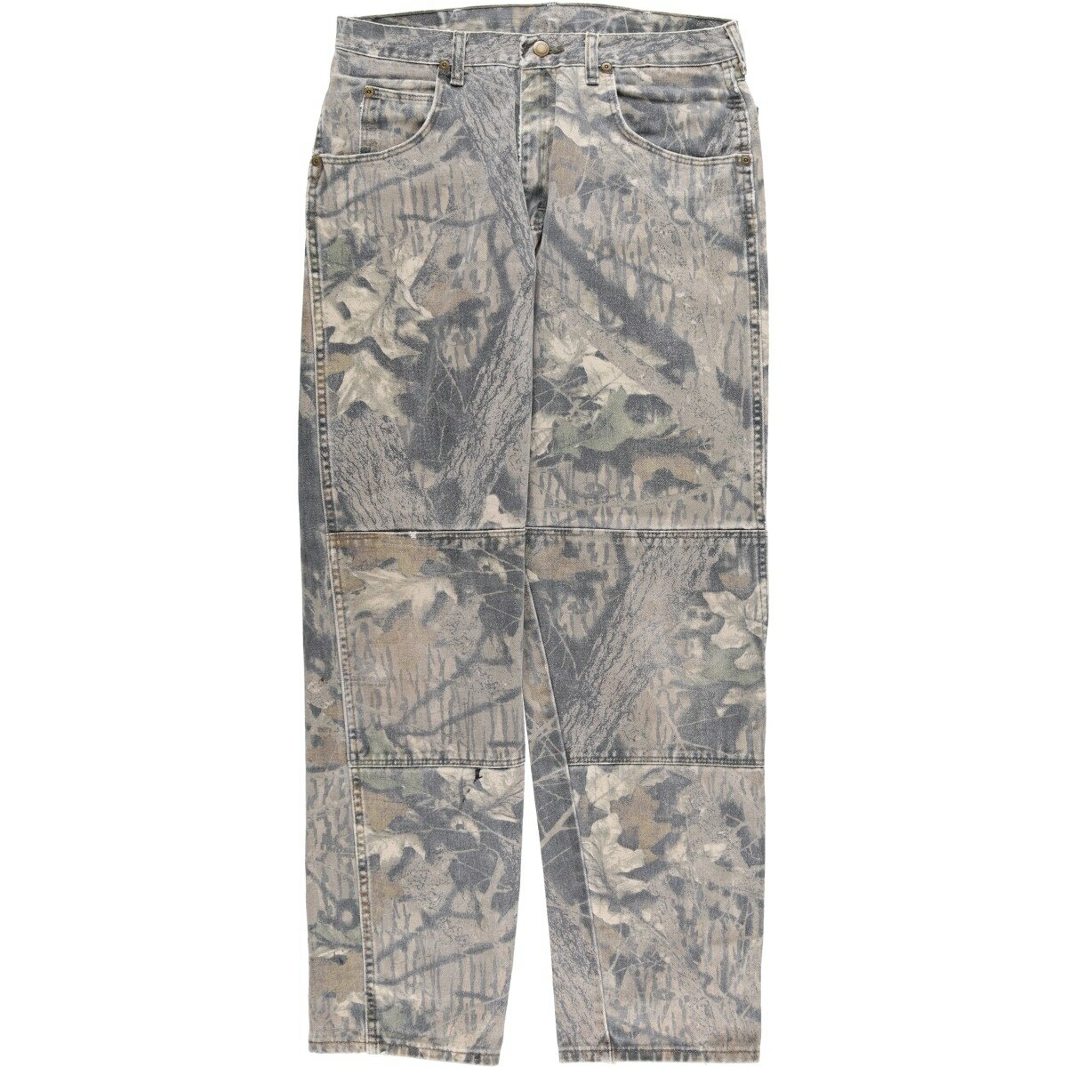 Rakuten - 古着 ラングラー Wrangler 迷彩柄 リアルツリーカモ テーパードデニムパンツ メンズw33相当 /eaa569858 【中古】 【260308】 カーキ系 春夏秋冬