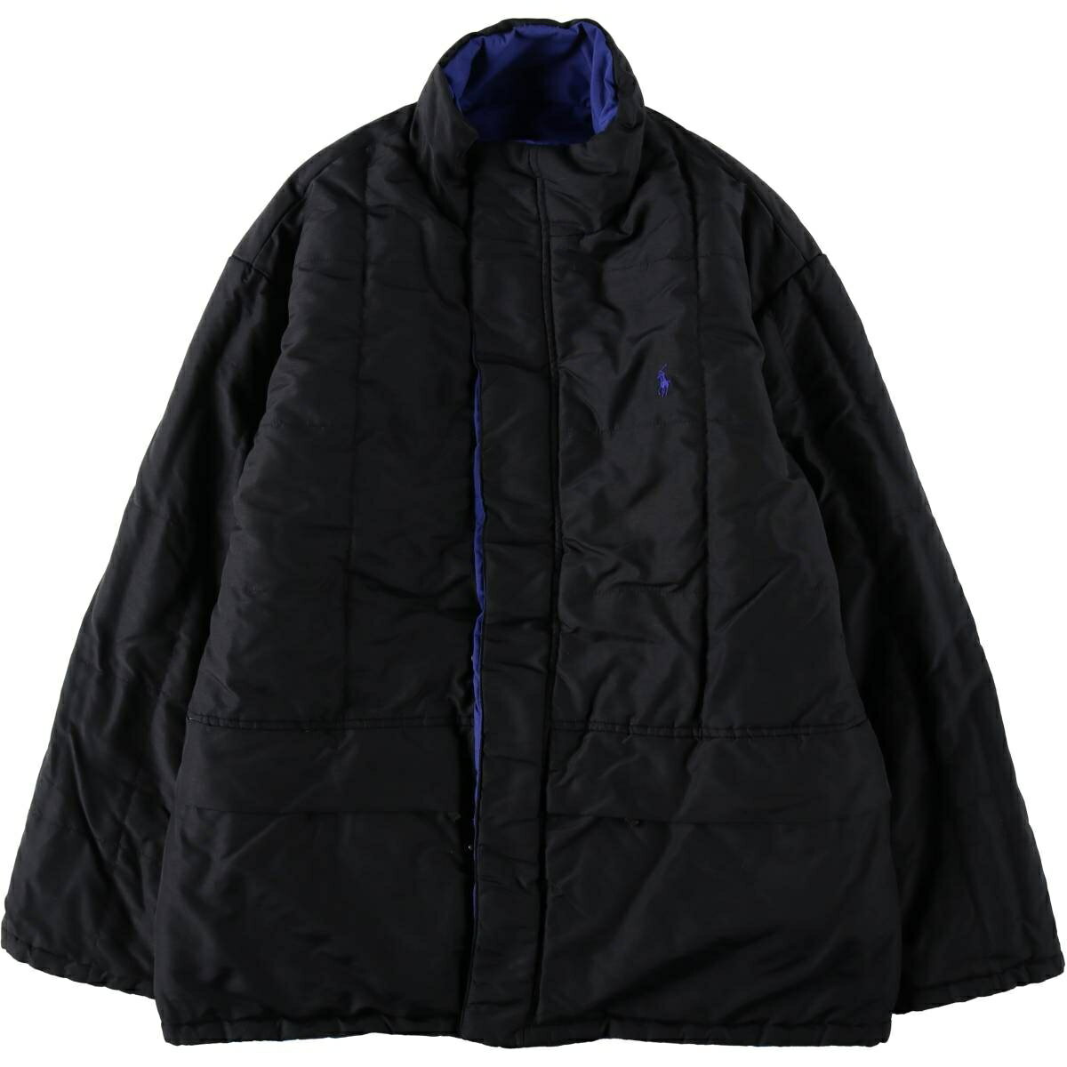 訳あり特価 古着 ラルフローレン Ralph Lauren POLO by Ralph Lauren リバーシブル ダウンジャケット メンズL相当 /eaa569894 【中古】 【260508】 ブラック系 春秋冬