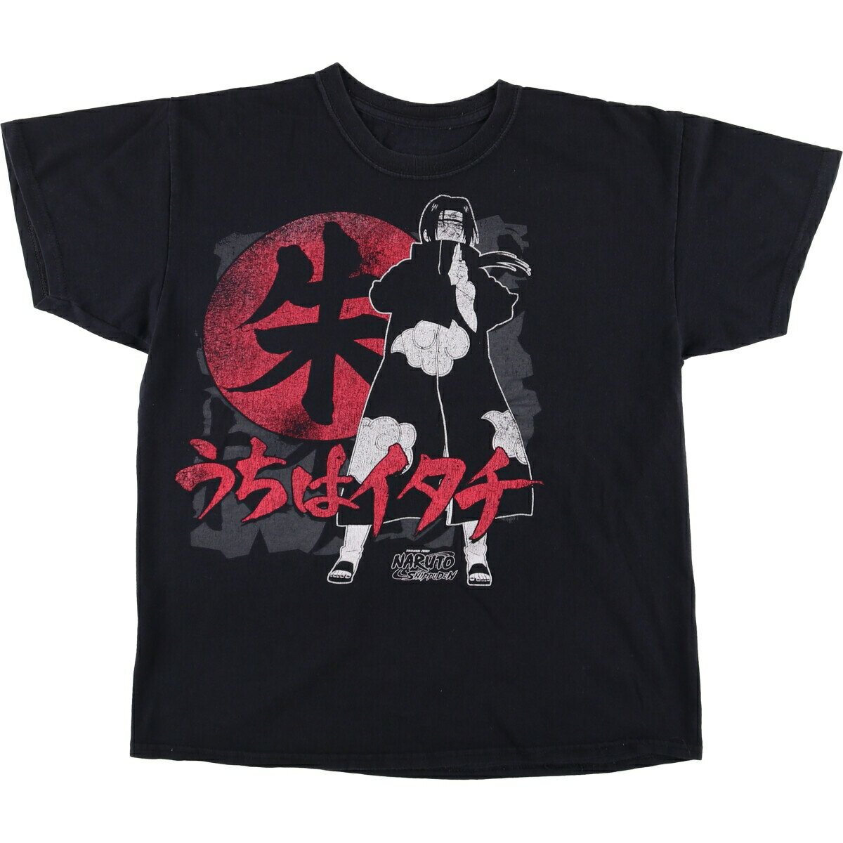 古着 リップルジャンクション RIPPLE JUNCTION NARUTO ナルト うちはイタチ アニメ キャラクタープリントTシャツ メンズL相当 /eaa570069 【中古】 【250729】