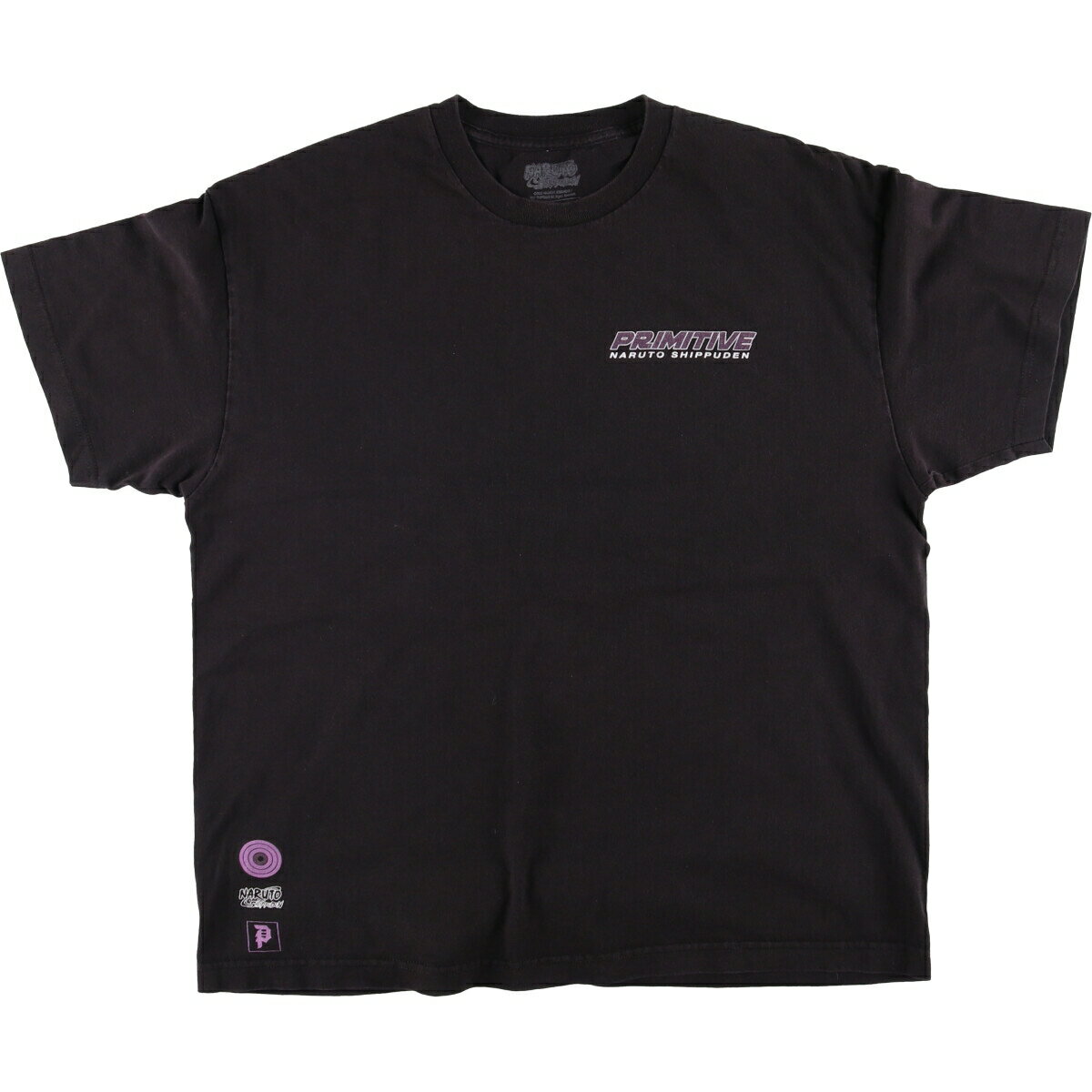 Character - 古着 プリミティブ Primitive NARUTO ナルト うちはマダラ アニメ キャラクタープリントTシャツ メンズXL相当 /eaa570081 【中古】 【250730】 ブラック系 春夏秋