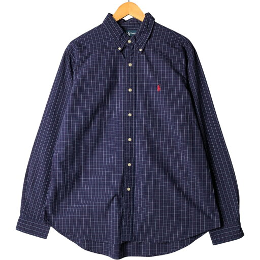 古着 ラルフローレン Ralph Lauren CUSTOM FIT 長袖 ボタンダウンチェックシャツ メンズXL相当 /eaa570104 【中古】 【250721】 古着 ラルフローレン Ralph Lauren CUSTOM FIT 長袖 ボタンダウンチェックシャツ メンズXL相当 /eaa570104 【中古】 【250721】
