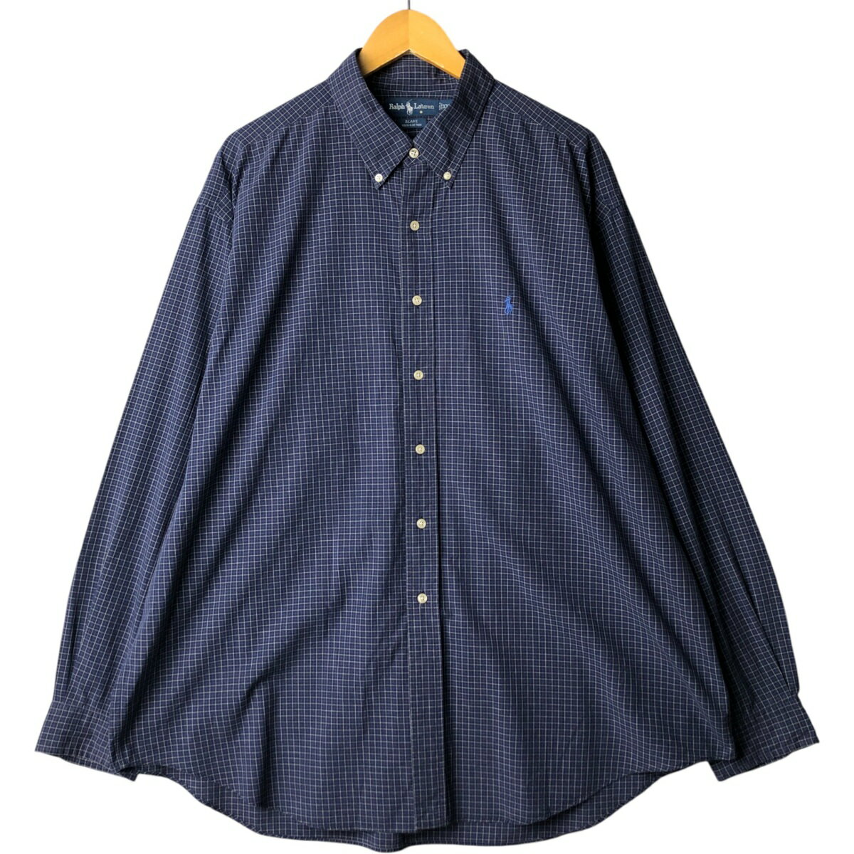 樂天商城 - 古着 ラルフローレン Ralph Lauren BLAKE 長袖 ボタンダウンチェックシャツ メンズXXL相当 /eaa570300 【中古】 【250720】 【SS2603_10】