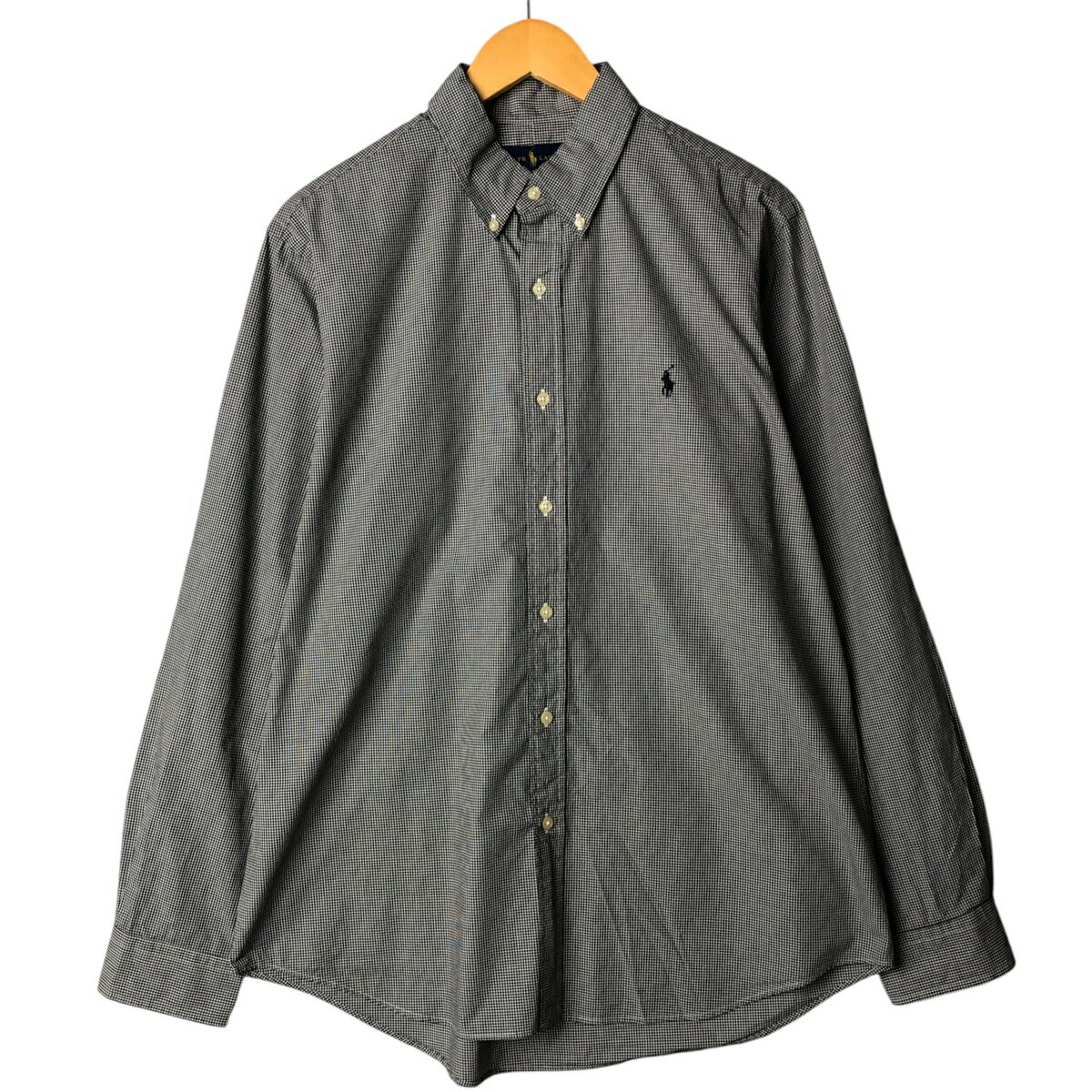 樂天商城 - 古着 ラルフローレン Ralph Lauren CLASSIC FIT 長袖 ボタンダウンチェックシャツ メンズL相当 /eaa570307 【中古】 【250802】 【SS2603_10】
