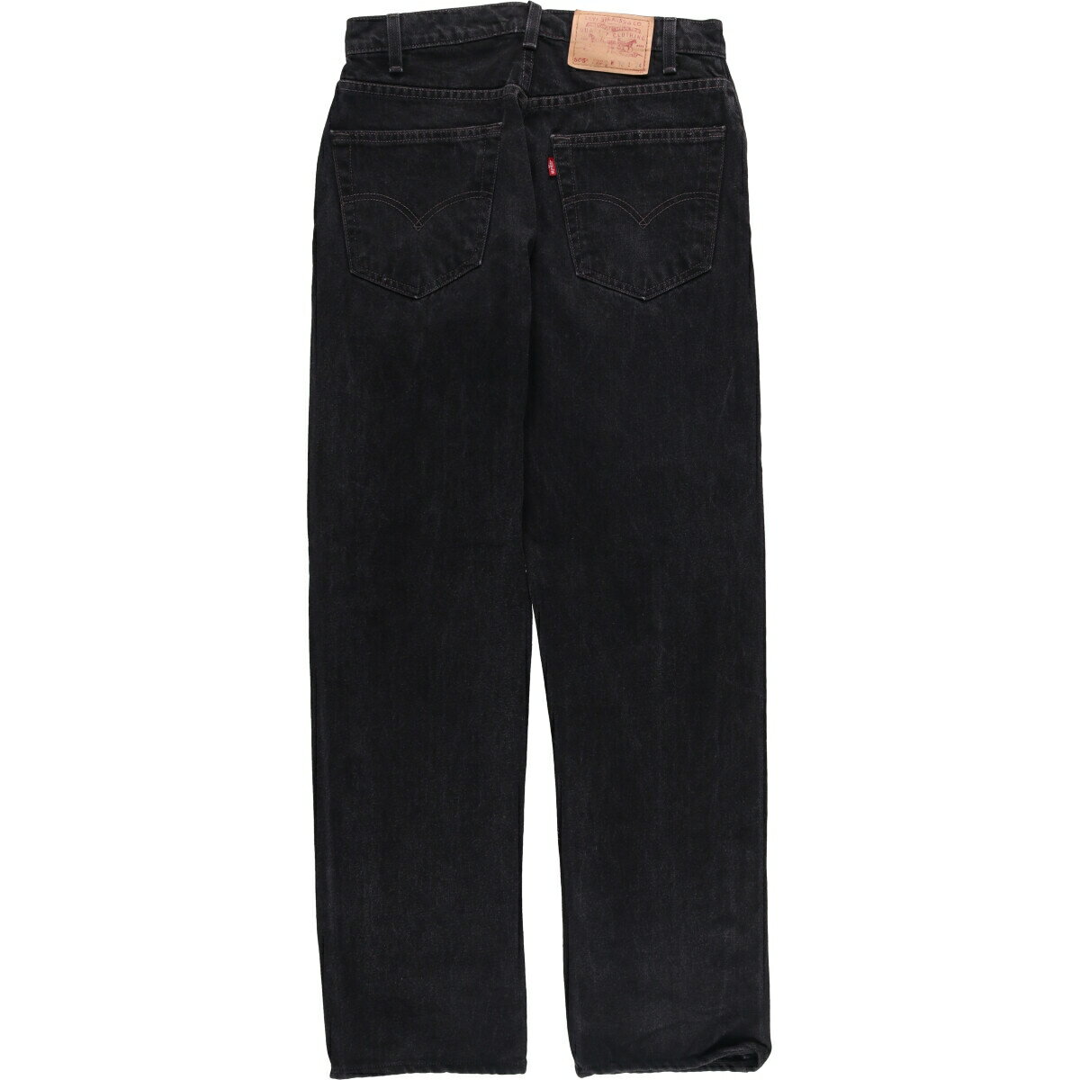 古着 リーバイス Levi's 505 REGULAR FIT STRAIGHT LEG ブラックデニム テーパードデニムパンツ メンズw30相当 /eaa570478 【中古】 【250725】