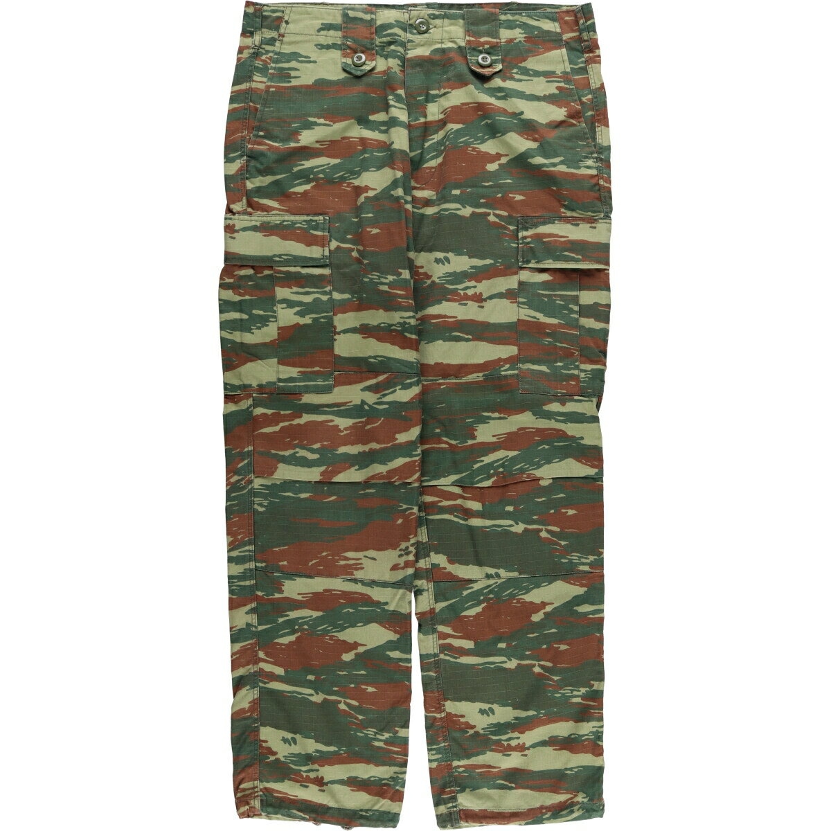 Cargo Pants - 古着 迷彩柄 リップストップ ミリタリー カーゴパンツ MEDIUM-REGULAR メンズw37相当 /eaa570654 【中古】 【250730】 【SS2603_30】 カーキ系 春夏秋冬