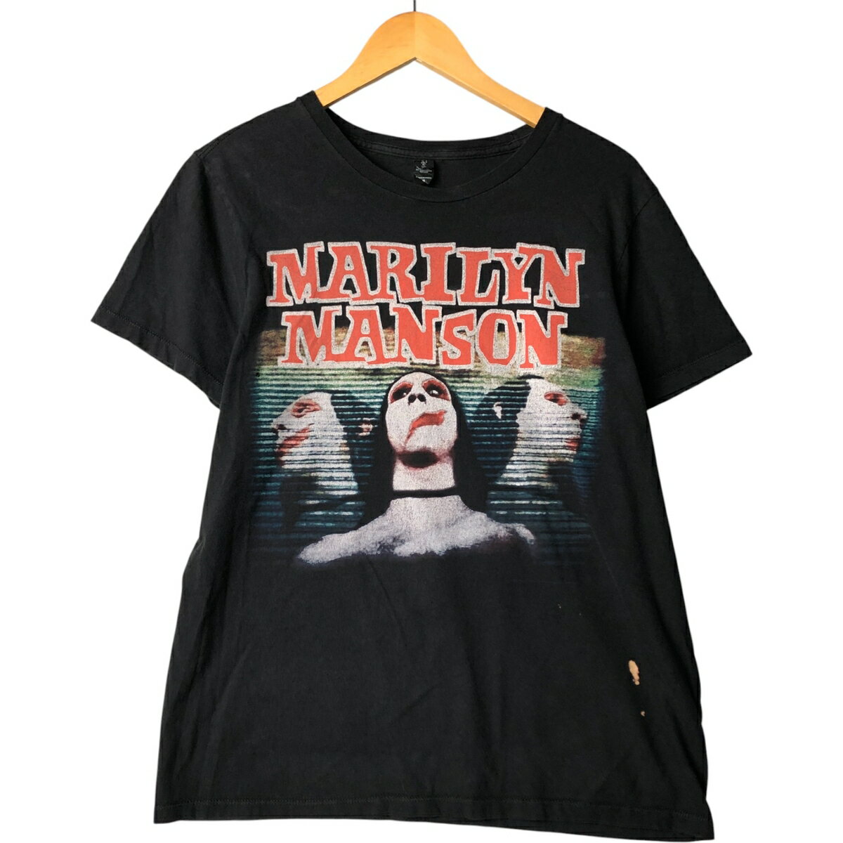 古着 Bayisland MARILYN MANSON マリリンマンソン バンドTシャツ バンT レディースM相当 /eaa570715 【中古】 【250722】 【ADEL/アデル】
