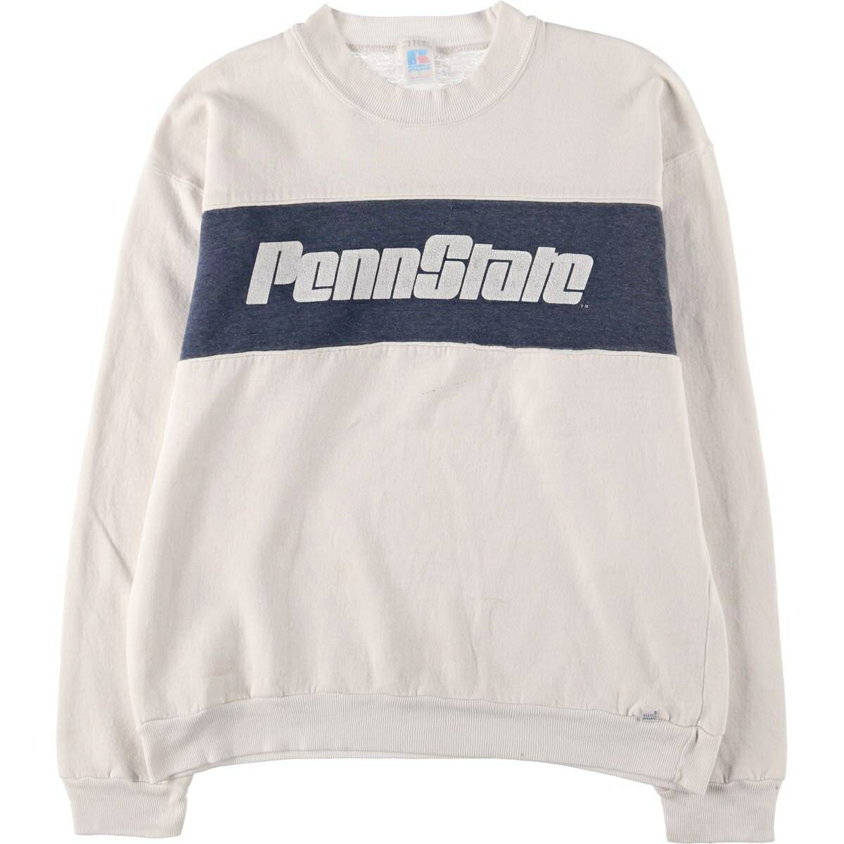 ���� 90'S ��å��� Russell PENN STATE �ڥ󥷥�٥˥���Ω��� ����å��������åȥ���� �ȥ졼�ʡ� USA�� ���L���� ������ơ�...