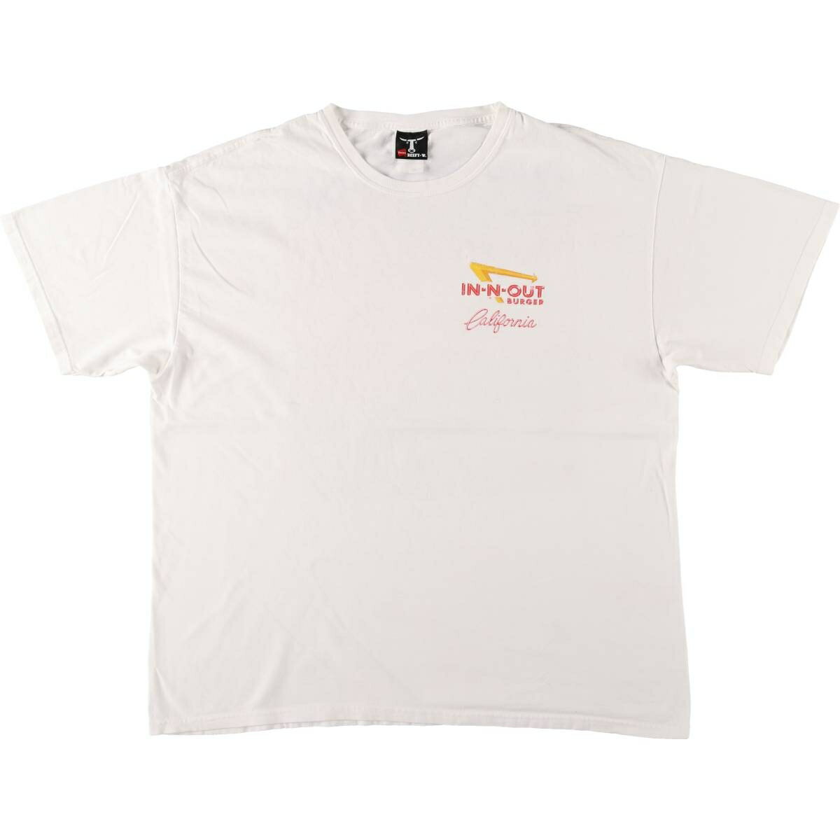 乐天商城 - 古着 00'S ヘインズ Hanes In-N-Out Burger イン アンド アウト バーガー アドバタイジングTシャツ メンズXL相当 /eaa571065 【中古】 【250808】 【SS2606_30