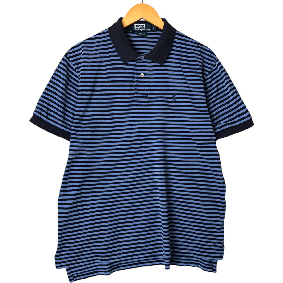 古着 ラルフローレン Ralph Lauren POLO by Ralph Lauren 半袖 ボーダー ポロシャ...