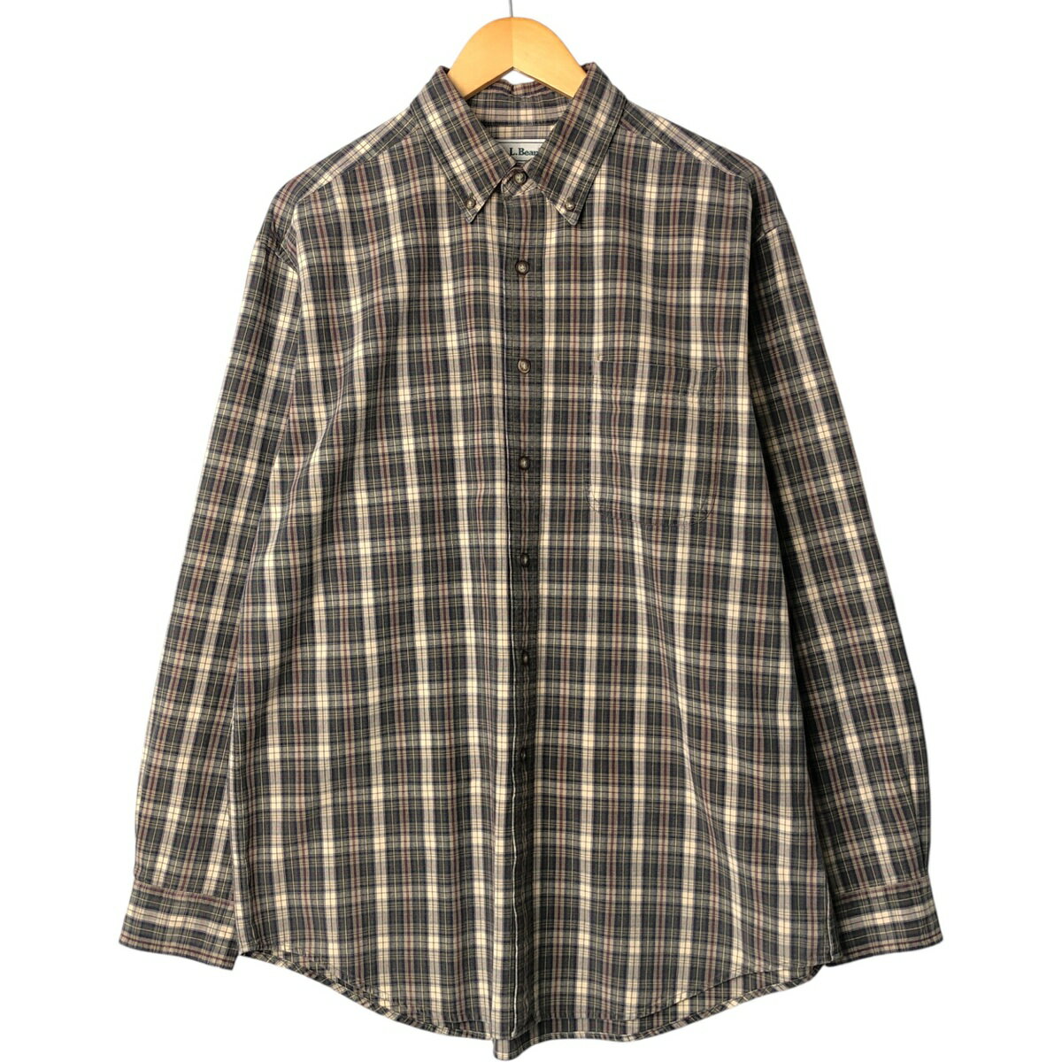 Rakuten - 古着 80~90'S エルエルビーン L.L.Bean 長袖 ボタンダウンチェックシャツ メンズM相当 ヴィンテージ /eaa571372 【中古】 【250803】 【SS2603_30】