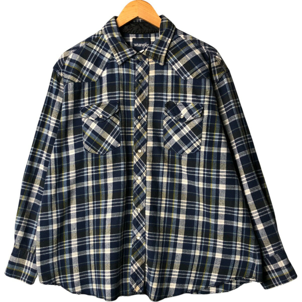 Rakuten - 古着 ラングラー Wrangler ウエスタンネルチェックシャツ メンズXXL相当 /eaa572337 【中古】 【250808】 【SS2606_30