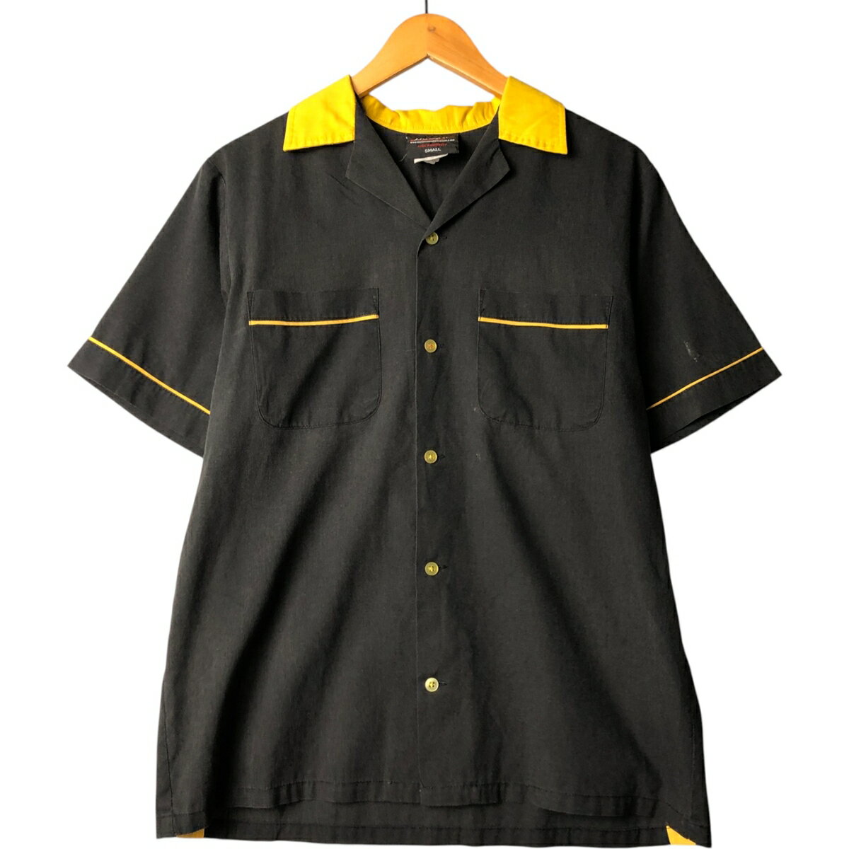 古着 ヒルトン HILTON オープンカラー ボウリングシャツ ボックスシャツ メンズS相当/eaa572372 【中古..