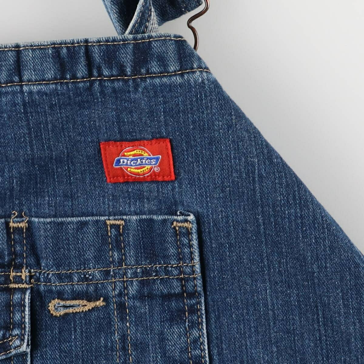 古着 ビッグサイズ ディッキーズ Dickies デニムオーバーオール メンズw47相当 /eaa572449 【中古】 【250808】