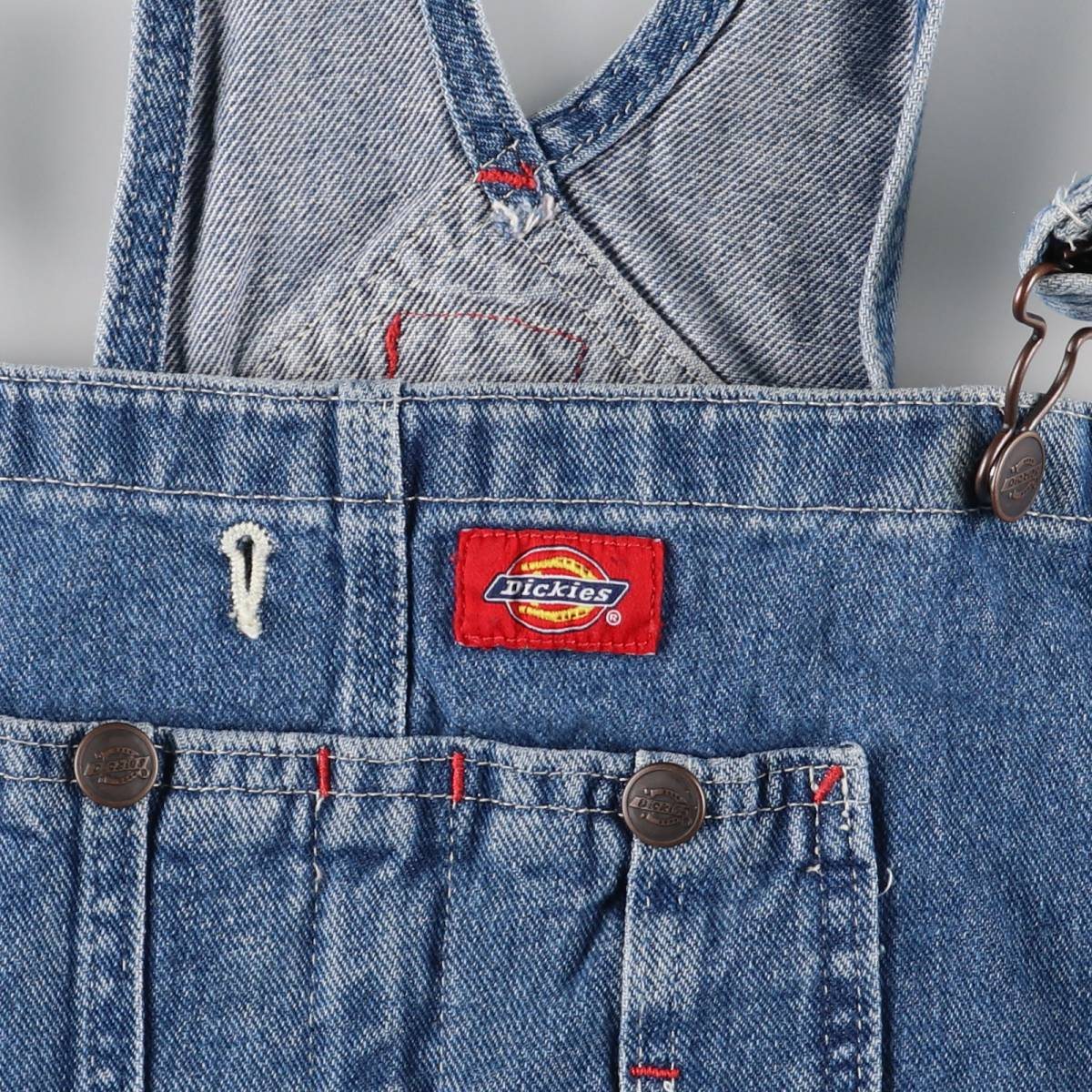 古着 ディッキーズ Dickies デニムオーバーオール メンズw39相当 /eaa572451 【中古】 【250808】