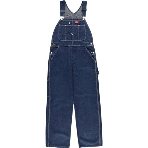 古着 80'S ディッキーズ Dickies デニムオーバーオール USA製 メンズw33相当 ヴィンテージ /eaa572452 【中古】 【250808】 古着 80'S ディッキーズ Dickies デニムオーバーオール USA製 メンズw33相当 ヴィンテージ /eaa572452 【中古】 【250808】