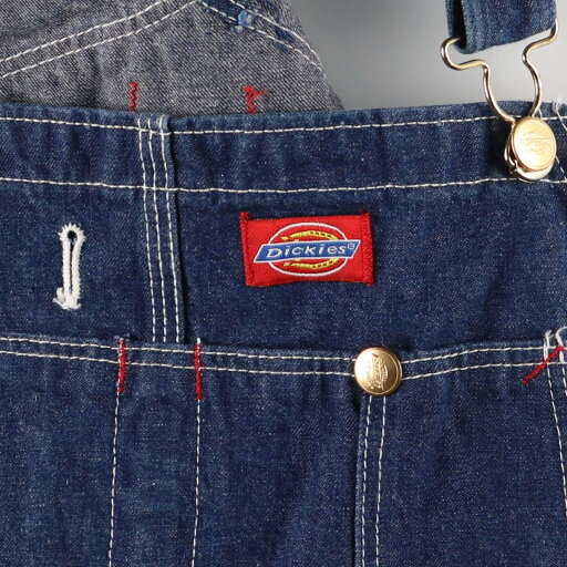 古着 80'S ディッキーズ Dickies デニムオーバーオール USA製 メンズw33相当 ヴィンテージ /eaa572452 【中古】 【250808】
