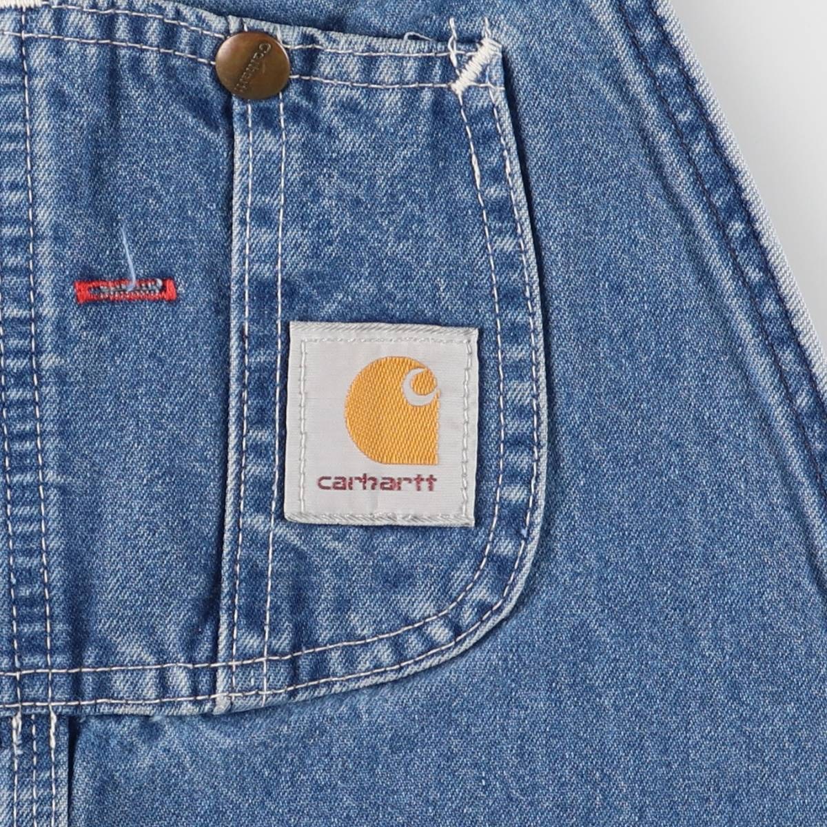 古着 00'S カーハート Carhartt デニムオーバーオール USA製 メンズw36相当 /eaa572455 【中古】 【250808】