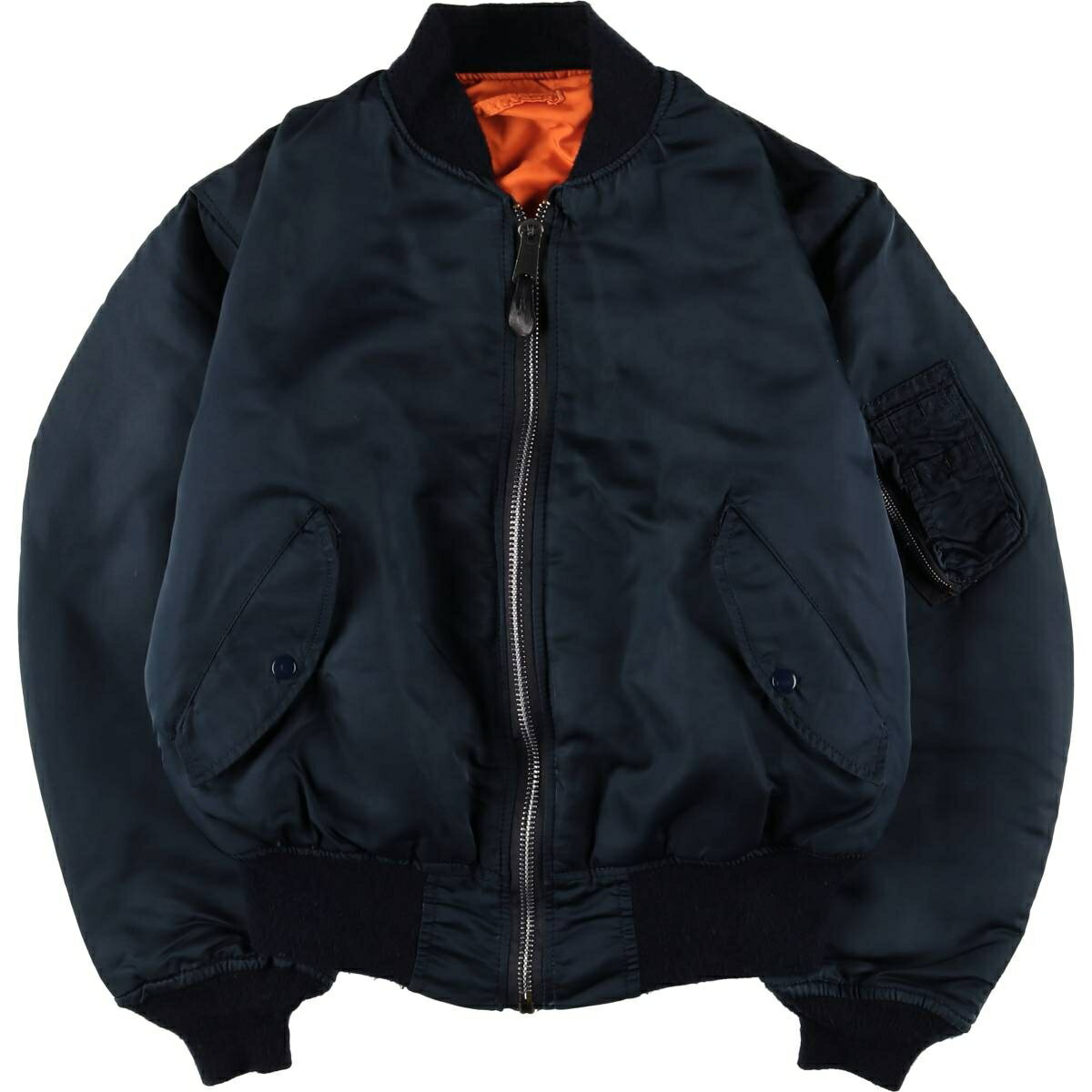 希少 90s alpha ma1 フライトジャケット L 送料無料 80s~90s ALPHA MA-1 Flight Jacket 