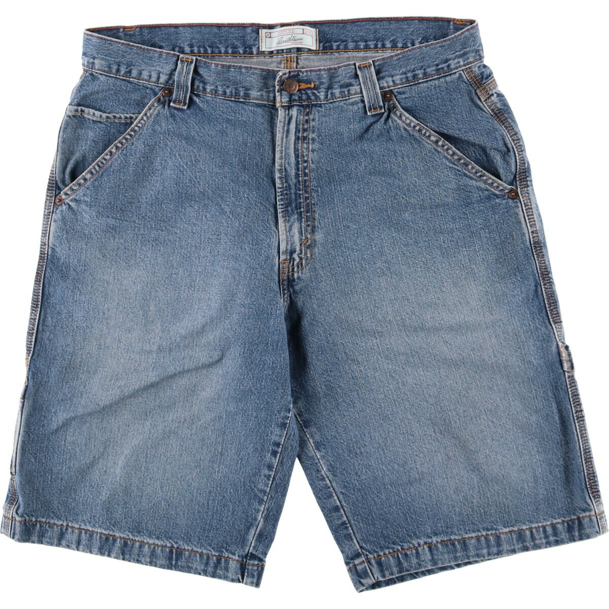古着 リーバイス Levi's SIGNATURE デニムペインターショーツ ハーフパンツ メンズw36相当 /eaa572651 【中古】 【250726】 【SS2603_30】 ブルー系 春夏秋