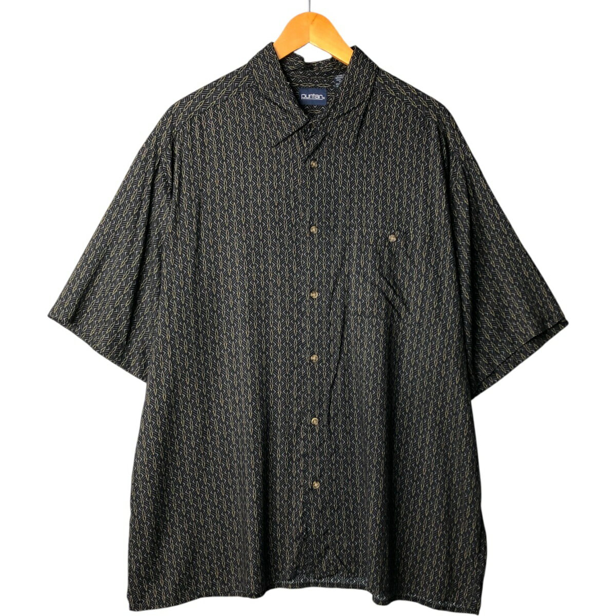 Rakuten - 古着 ピューリタン PURITAN 総柄 半袖 レーヨンシャツ メンズXL相当 ボックスシャツ /eaa572799 【中古】 【250727】