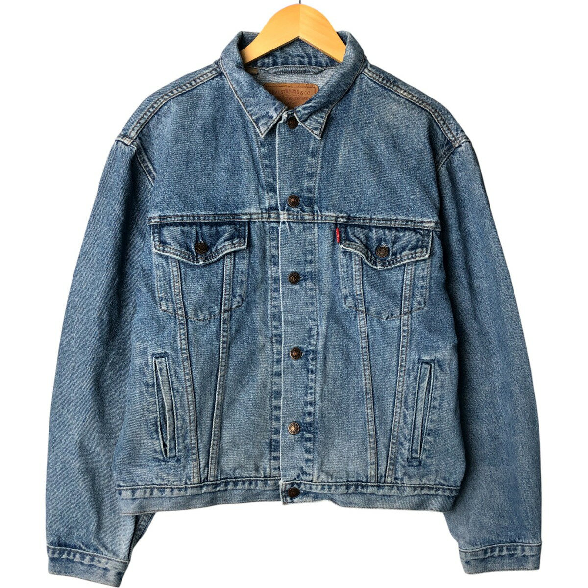 古着 90'S リーバイス Levi's 70503-0214 デニムジャケット Gジャン メンズL相当 ヴィンテージ /eaa573152 【中古】 【250820】 【SS2603_10】 ブルー系 春秋冬