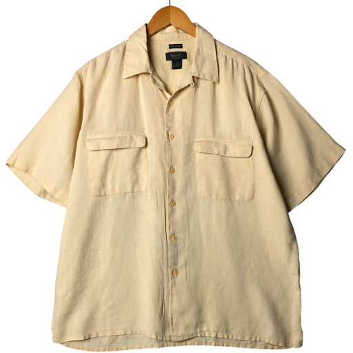 古着 ブルーノ BRUNO SOFT LINEN 半袖 オープンカラー リネンシャツ ボックスシャツ メンズL相当 /eaa573237 【中古】 【250811】 古着 ブルーノ BRUNO SOFT LINEN 半袖 オープンカラー リネンシャツ ボックスシャツ メンズL相当 /eaa573237 【中古】 【250811】