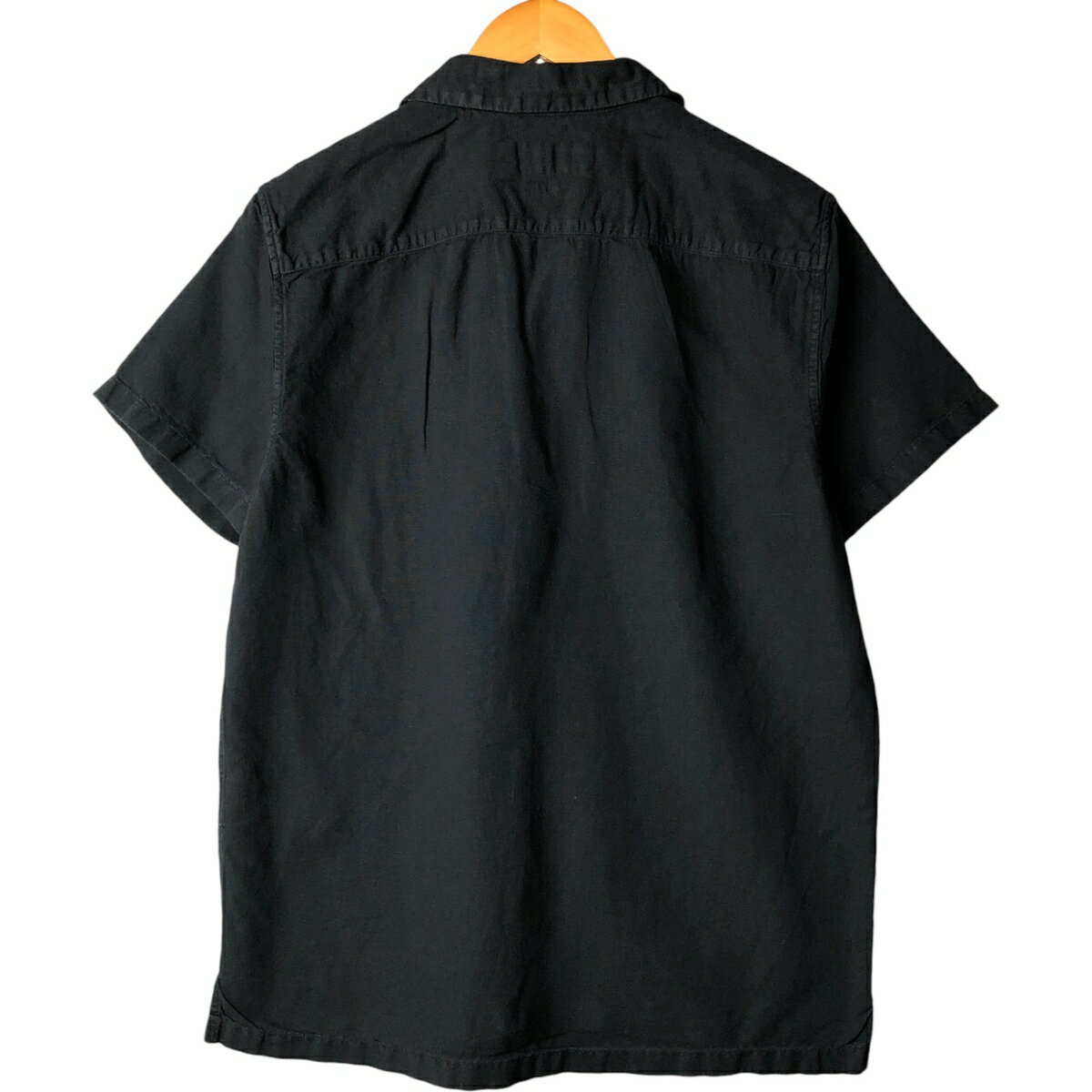 古着 Abercrombie&Fitch 半袖 オープンカラー コットン×リネンシャツ ボックスシャツ メンズL相当 /eaa573365 【中古】 【250810】