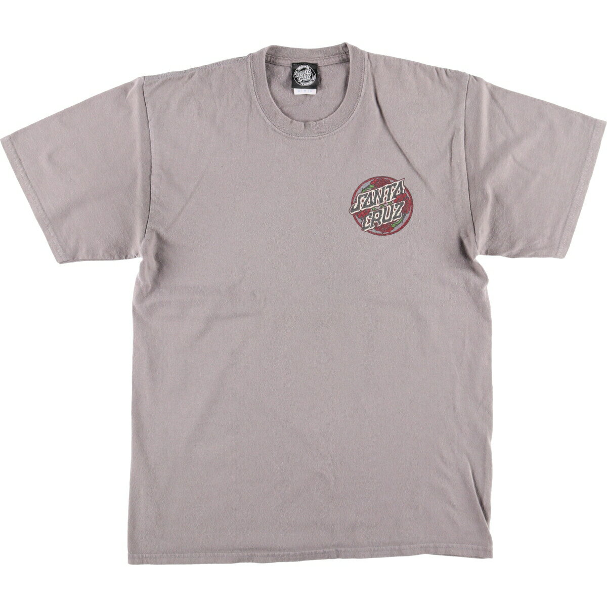 商品詳細 ブランド・SANTA CRUZ・サンタクルーズ・ 特徴・半袖・クルーネック(丸首)・両面プリント・ モデル/形状・サーフ スケートTシャツ・ 素材・コットン:100%・ 色・グレー系 灰色・ 柄・ロゴプリント・ 生産国・ホンジュラ...